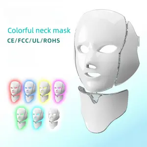 Beauty Salon Instrument Photon Skin Rejuvenation Instrument Color Light With Neck Mask Machine LED Beauty Instrument Mask