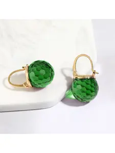 Vintage Luxury Round Gemstone Drop Earrings, Perfect for Evening & Daily Wear, High Quality Earrings