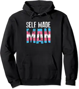 Selfmade Man Transgender FTM Pride LGBT Proud Trans People Pullover Hoodie - Emilyschwe Shop 50B0982DMTZL