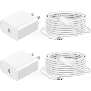 [Apple MFi Certified] iPhone Charger Fast Charging, 2 Pack PD 20W Type C Charger Fast Charging Block with 6FT USB C to Lightning Charger Cable Cord Compatible with iPhone 14 13 12 11 Pro Max XS XR X 8