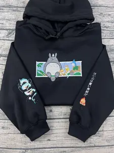 Howl's Moving Castle embroidered sweatshirt and hoodie, Howl and Sophie Shirt, Hayao Miyazaki, Studio Ghibli Gift