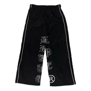 Brute Ape Baggy Track Pants with Zipper Menswear Gym Workout Trouser Man