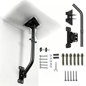 Adjustable Wall Mount Bracket for Starlink Gen 3, Metal Elbow Base,  Heavy Duty Wall Mount for Concrete & Wooden Walls, Easy Installation