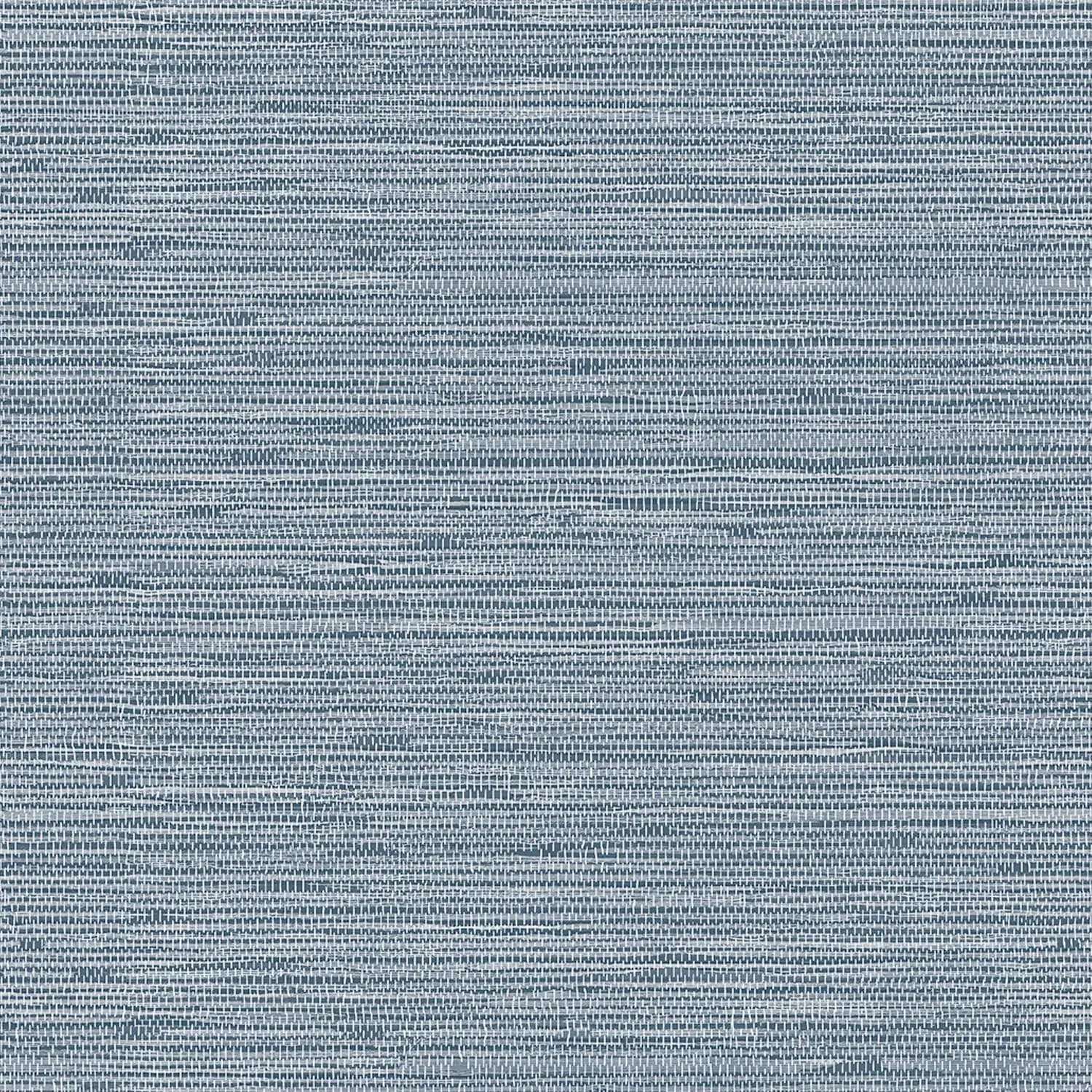 HueBurst Grasscloth Peel and Stick Wallpaper 17.3" x 197" Blue Textured Grasscloth Wall Paper Renter Friendly Wallpaper Self Adhesive Removable for Bathroom Bedroom
