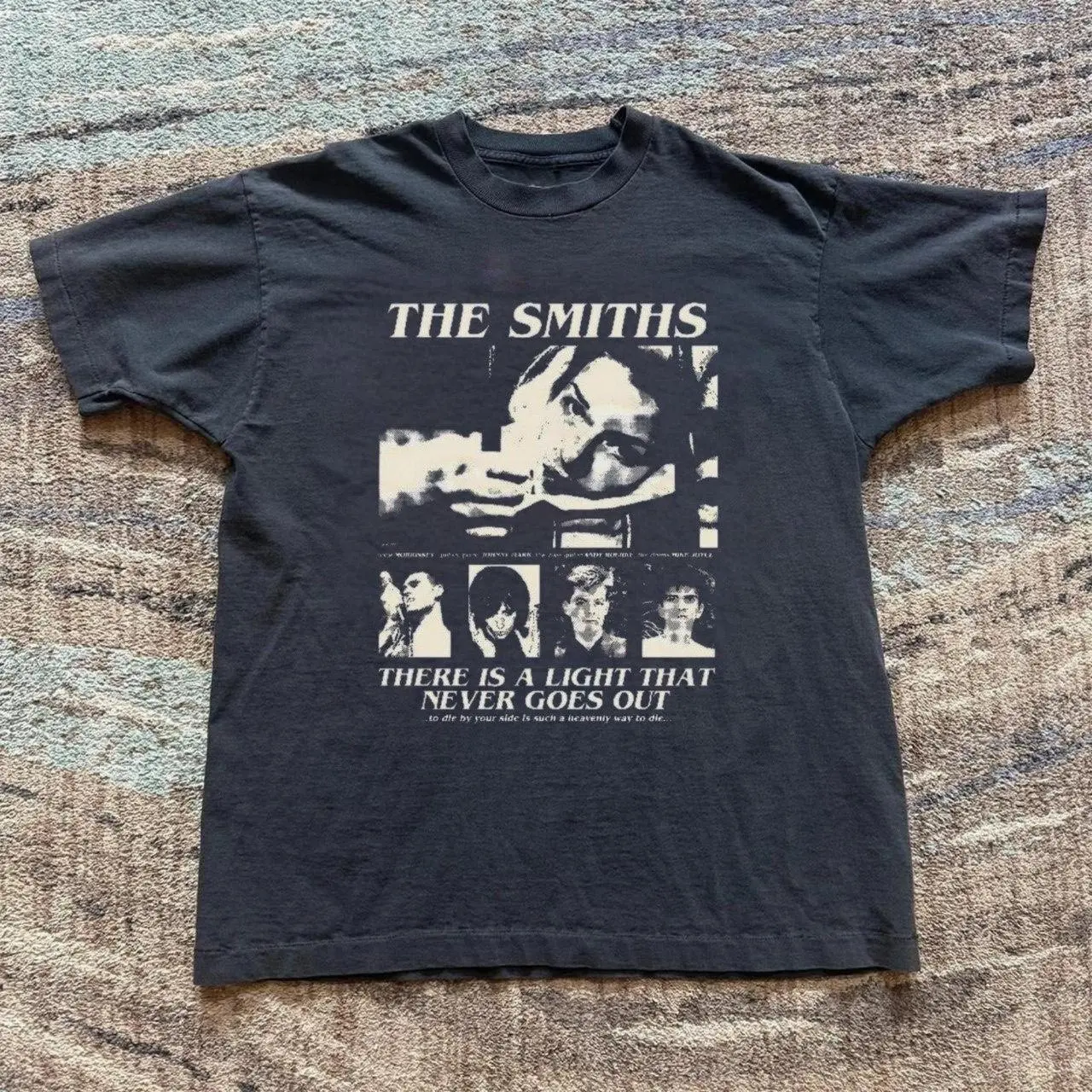 The Smiths There Is A Light That Never Goes Out black t-shirt