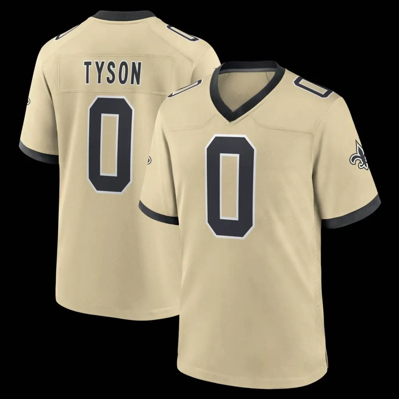 Unisex Football inspired by Tyson 0 New Orleans Draft First Round Pick No. 8 Alternate Game Jersey - Gold