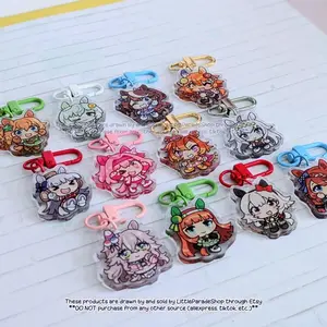 UMAMUSUME Assorted Mini Acrylic Keychains | Cute Acrylic Charms | Clear Acrylic Accessories | Uma Musume Pretty Derby Game | Gold Ship