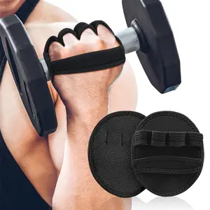 1 Pair Unisex Anti Skid Weight Cross Training Gloves Man And Women Lifting Palm Dumbbell Grips Pads Unisex Gym Workout Fitness Sports For Hand Protector Gym Accessories