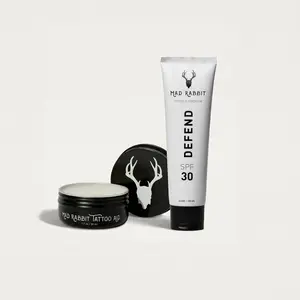 Mother's Day Bundle | Mad Rabbit Tattoo Skincare | SPF 30 Mineral Sunscreen + Aftercare Balm | Fade Protection, Color Revival & Daily Moisture | Clean Ingredients, Petroleum Free