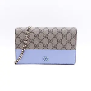 Pre-owned GUCCI Coated Canvas Shoulder Bags Woc Shoulder Bag Multi Link