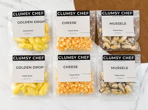 Mini Treat Variety Pack – 6 Freeze-Dried Dog Treat Sample Packs | Golden Drops, Cheese & Mussels