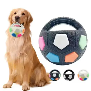 New Football Tennis Ball Shaped Pet Dog Toys, Durable Teething Relief, Outdoor Training Squeak Toys, Fun and Interactive Playtime