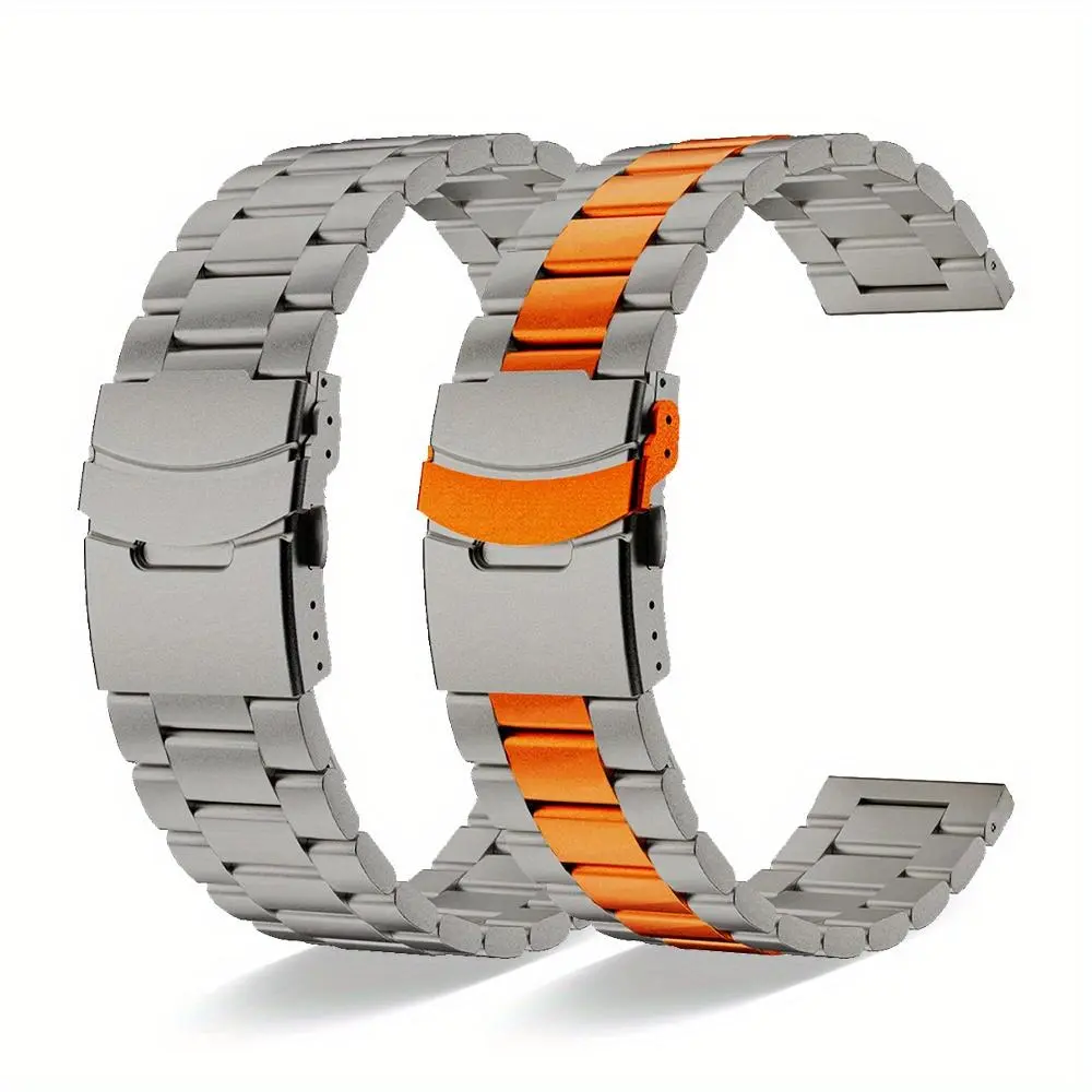 Men's Business Style 22mm Titanium Band, 1 Count Stylish Watch Band for Huawei Watch GT5/GT4 46mm 4/4Pro GT3Pro, Smart Watch Accessories
