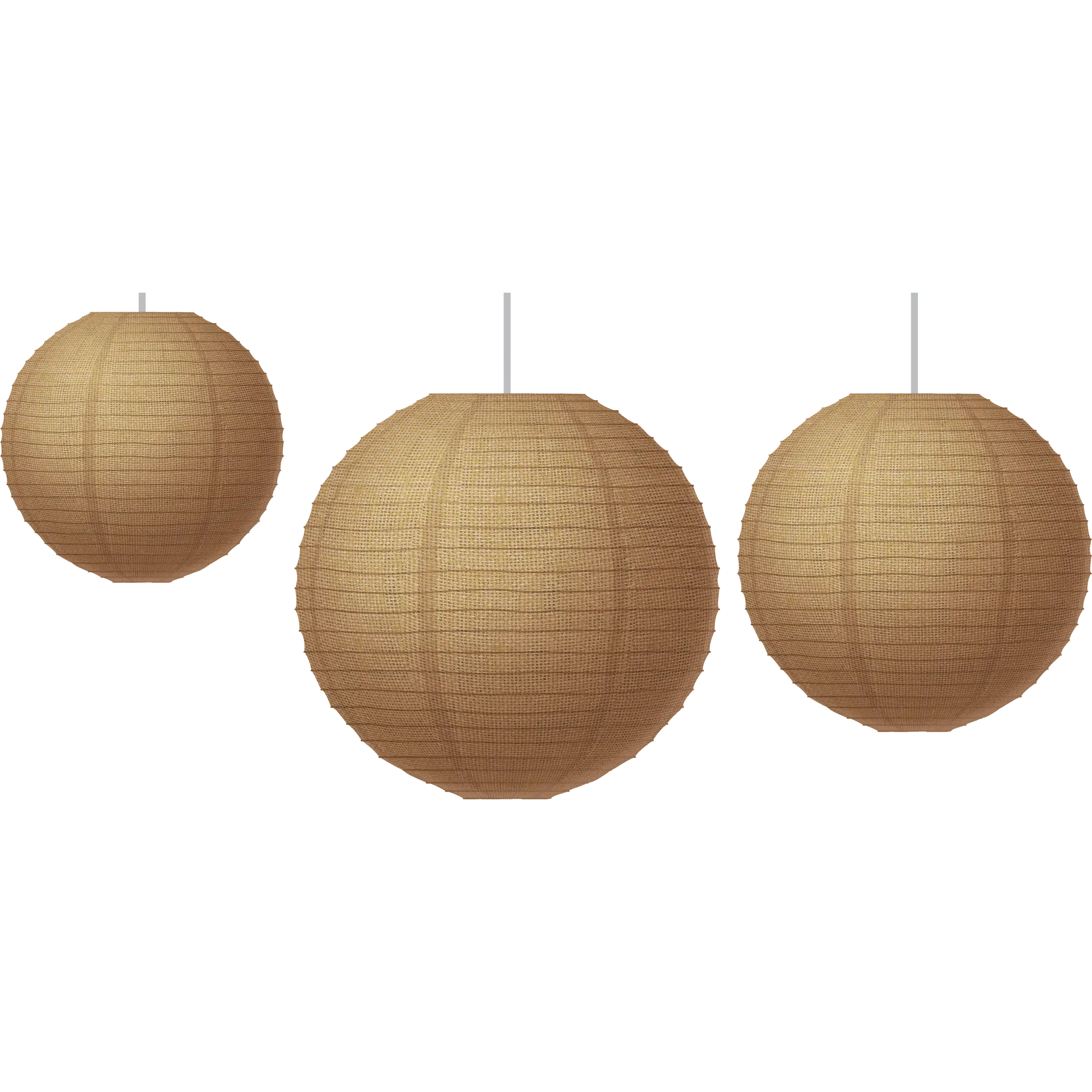 Burlap Paper Lanterns