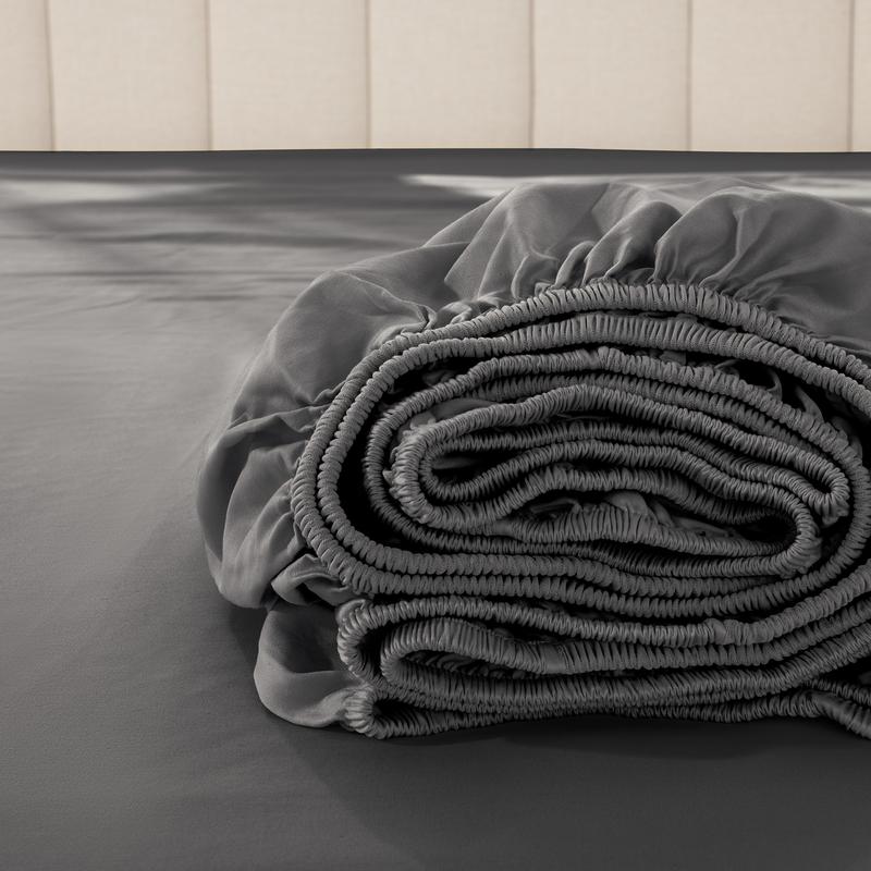 Bare Home Organic Cotton Sateen Fitted Sheet