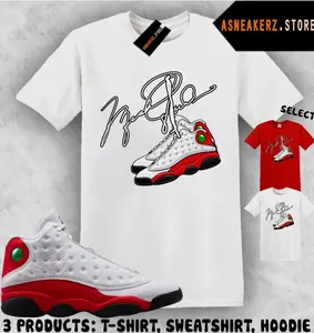 Tee Shirt Matching AJ 13 Chicago 2026 To Match Sneaker MJ Shoelace 13s T-Shirt