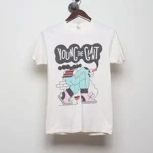 Vintage 2010s Young the Giant "Lounging Smoker" T-Shirt - XS