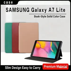 Samsung Galaxy A7 Lite Case, Foldable Stand, Shockproof & Scratch Resistant, Precision Cutouts, Ultra-Thin Design, Durable PU Material