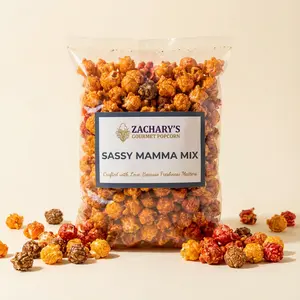 Sassy Mamma Mix Gourmet Popcorn, Caramel Cheddar Spicy