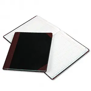212 MAIN Boorum & Pease Columnar Book - 12 Columns - Black Cover - 150 Pages - 12.25x10.125 in - Acid-Free - Thread-Sewn