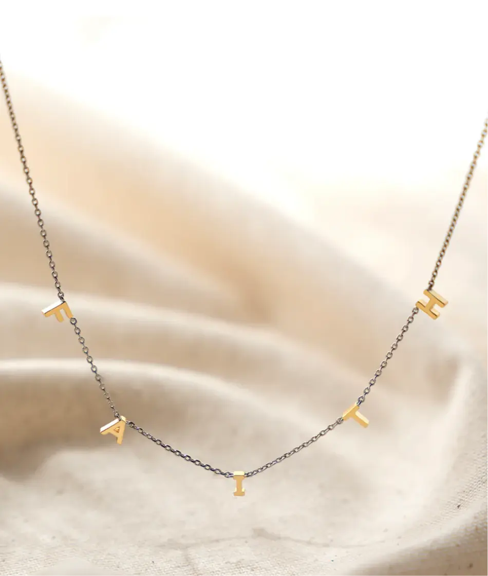 Origami Owl "FAITH" CZ Necklace