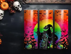 Colorful Nightmare Before Christmas Tumbler * 3 Styles To Choose From*
