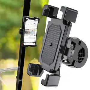 360° Rotatable Golf Cart Phone Mount Holder for iPhone Galaxy Google Pixel, One Handed Operation Phone Holder Stand Universal for 1" 1 inch Diameter Handlebar Handle Bar Most Brand EZGO Club Car Yamaha Golf Carts Phone Caddy