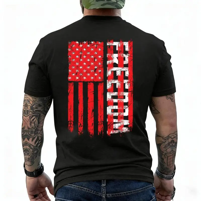 American Freedom T-Shirt, USA Flag Patriotic Shirt,