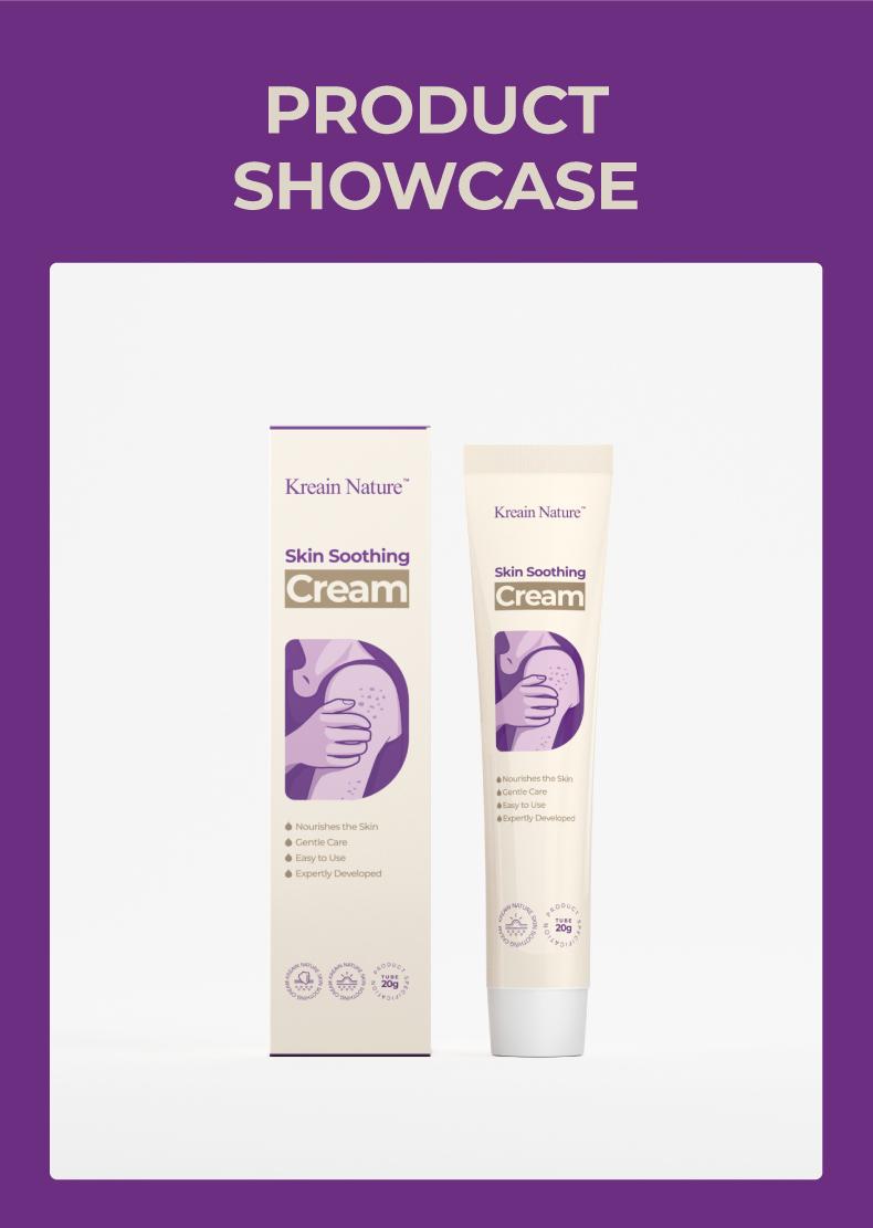 Kreain nature 3 Skin soothing and repairing cream, mild and gentle formula / suitable for all body use