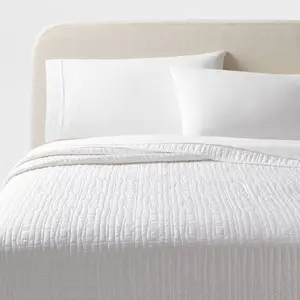 King TENCEL Quilt White - Threshold