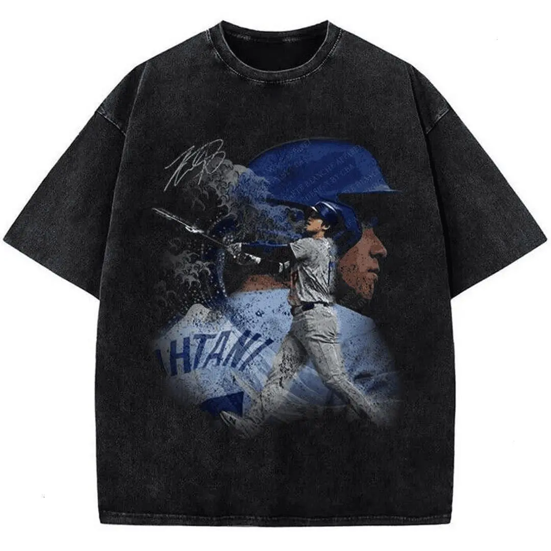 Shohei 0htani Japanese Wave Los Angeles LA Baseball Custom Graphic T-Shirt, Unisex Cotton Shirt For Men And Women, Gift For Him Her, Summer Casual Women Shirt, Birthday Gift