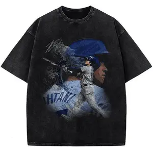 Shohei 0htani Japanese Wave Los Angeles LA Baseball Custom Graphic T-Shirt, Unisex Cotton Shirt For Men And Women, Gift For Him Her, Summer Casual Women Shirt, Birthday Gift