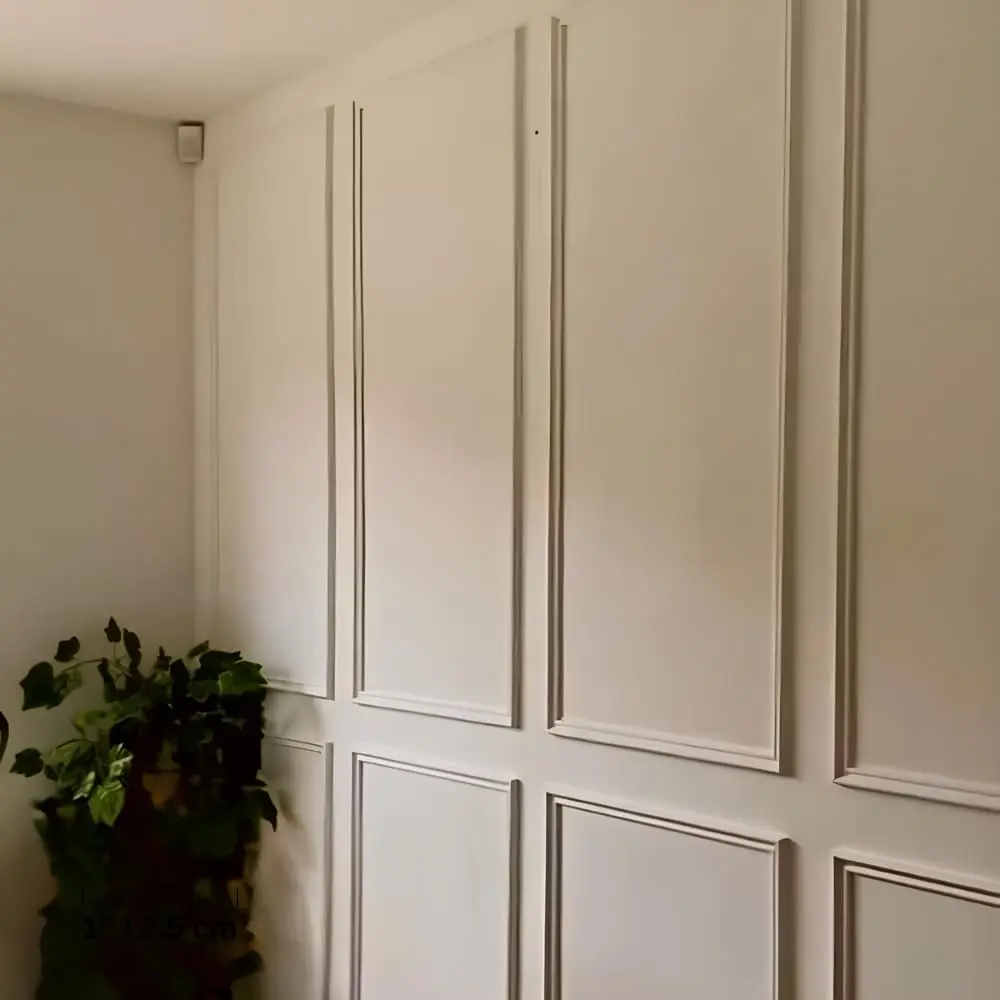 Self-Adhering Wall Molding Kit - Pre-Cut Wall Paneling Kit - Accent Wall Trim - Wainscoting - 3 Panel Design (Style-1)