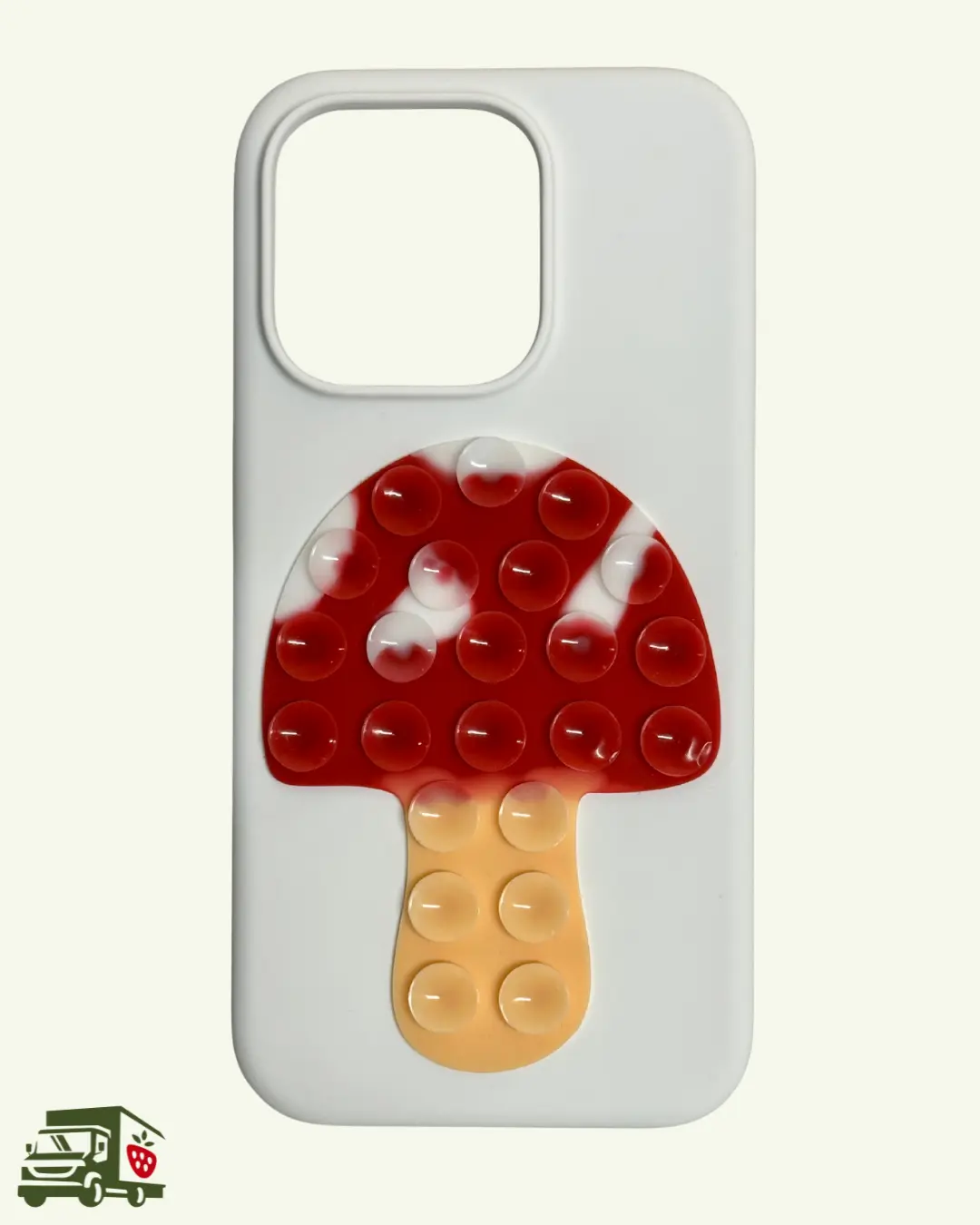 The Phone Garden Suction Cup Phone Holder | Vegetable | Mushroom | Hands-free Mount for Mirror | Tiktok Viral Phone Accessory