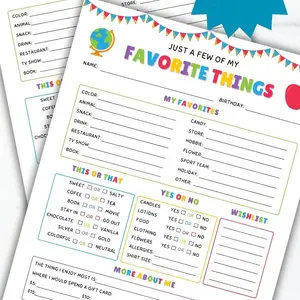 Teacher Favorite Party Supplies List, Teacher Survey Questionnaire, Back-To-School Teacher Quiz, My Top Picks, Teacher Wishlist