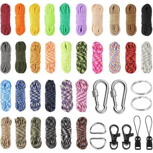 32 Colors Paracord - 10 FT Paracord Kit Paracord Rope Nylon Rope with Complete Accessories for Making Lanyard, Bracelets,   and Craft