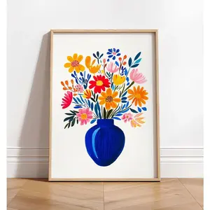 Matisse Flower Market Print: Colorful Maximalist Art