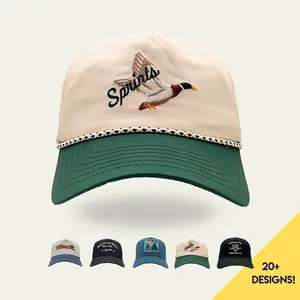 Drake EZ Rope Snapback Hat (Unisex) - Structured Ventilated Running Hat Adjustable for Big and Small Heads, Lightweight Breathable Performance Cap for Men and Women, Built for Training, Racing, Gym, and Outdoor Workouts