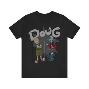 Doug Nickelodeon Unisex Shortsleeve T-Shirt - Soft Cotton