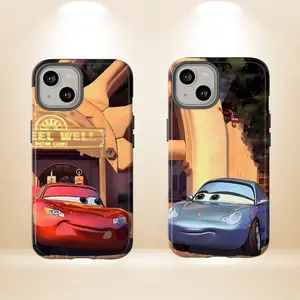 Lightning McQueen & Sally Couple Phone Case, Cars Phone Cases  For iPhone 15/14/13/12/11 Pro Max XR, Trending iPhone Case, Accessories Protection, Couple Phone Cases, Pixar Phone Case