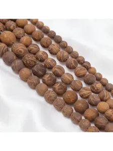 4/6/8mm Natural Stone Matte Brown Jasper Round Loose Spaced Beads for Jewelry Making DIY Bracelets, Necklaces, Earrings Crafts, Men's and Women's Gifts