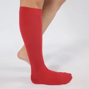 Red Knee-High Compression Socks
