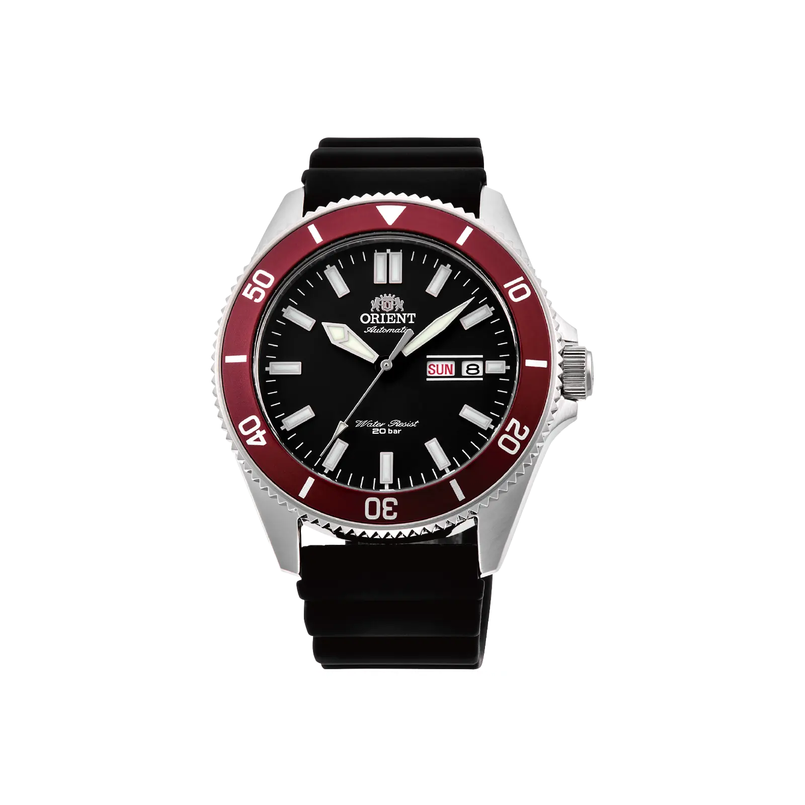 Orient Kanno 44mm Automatic Stainless Steel Diver Style Watch - Black Dial, Water Resistant Wristwatch, Model RA-AA0011B19B