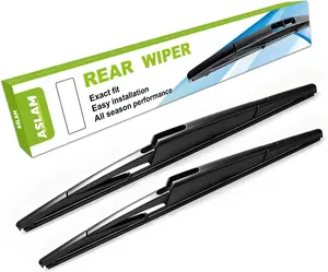 16" Rear Windshield Wiper Blade 2 Pack, Premium All-Season Auto Replacement Rear Wiper for Kia Sedona 2006-2014, Natural Rubber Streak-Free
