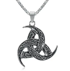 Nordic Symbol Necklace, Stainless Steel, Asgard Jewelry, Viking Necklace, Trendy Jewelry, Viking Symbols, Norse Jewelry, Thor's Hammer