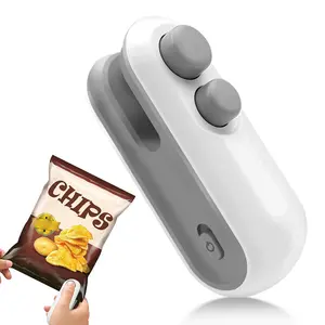 Smart Portable Food Sealer – USB-C Rechargeable Bag Sealing Machine for Snacks, Heat & Press Freshness Preserver, Travel/Home/Picnic Essential
