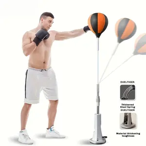 Portable Adjustable Speed Bag Training Set, Multi-Height Adjustable, High-Resilience Rebound for Punch Rhythm, Stable Base, Home Boxing Training Equipment