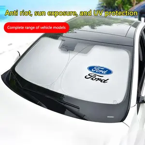 Car Windshield Sunshade Cover Visor, Front Window Sun Protection Parasol for Ford Focus 2/3/4 (2005-2016), Fiesta Focus Mondeo Models