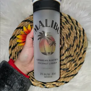 Malibu Coconut Drinkware Tumbler, Portable Water Bottle, Multi-Use Cup for Daily Hydration, Durable Glass Alternative Kitchenware