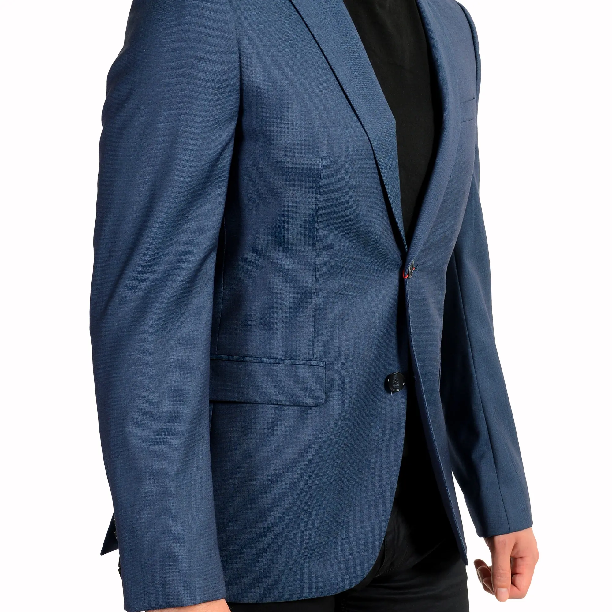 Hugo Boss Men's "Astian182" Extra Slim Fit Blue 100% Wool Blazer US 40R IT 50R